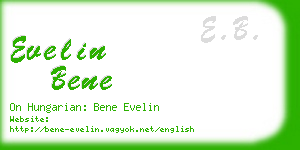 evelin bene business card